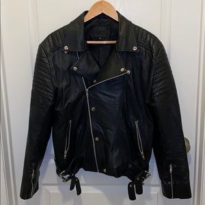 WE ARE SAVAGES Leather Riding Jacket
